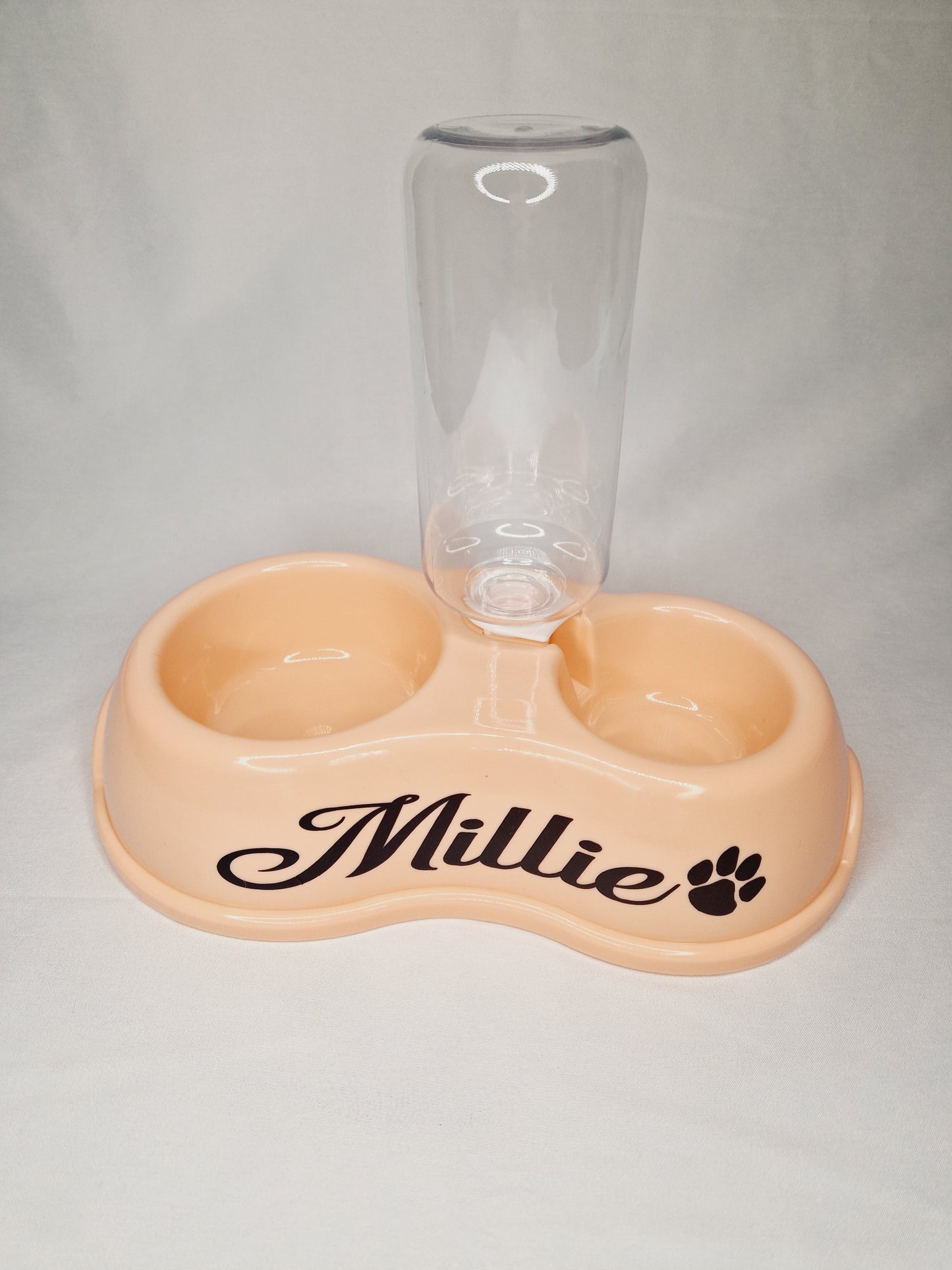 Personalised pet bowls with automatic water dispenser