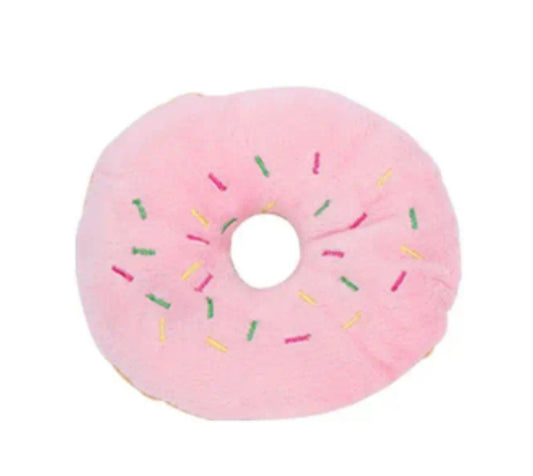 Super soft squeaky Donut plush toy